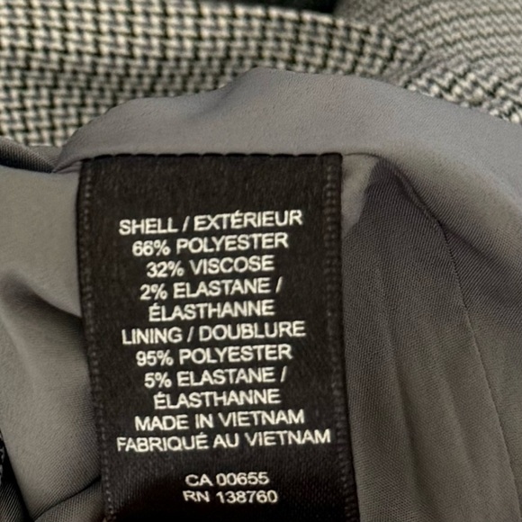 RW&CO. Houndstooth Pencil Skirt Gray Stretch Lined Size 2 - Picture 7 of 7